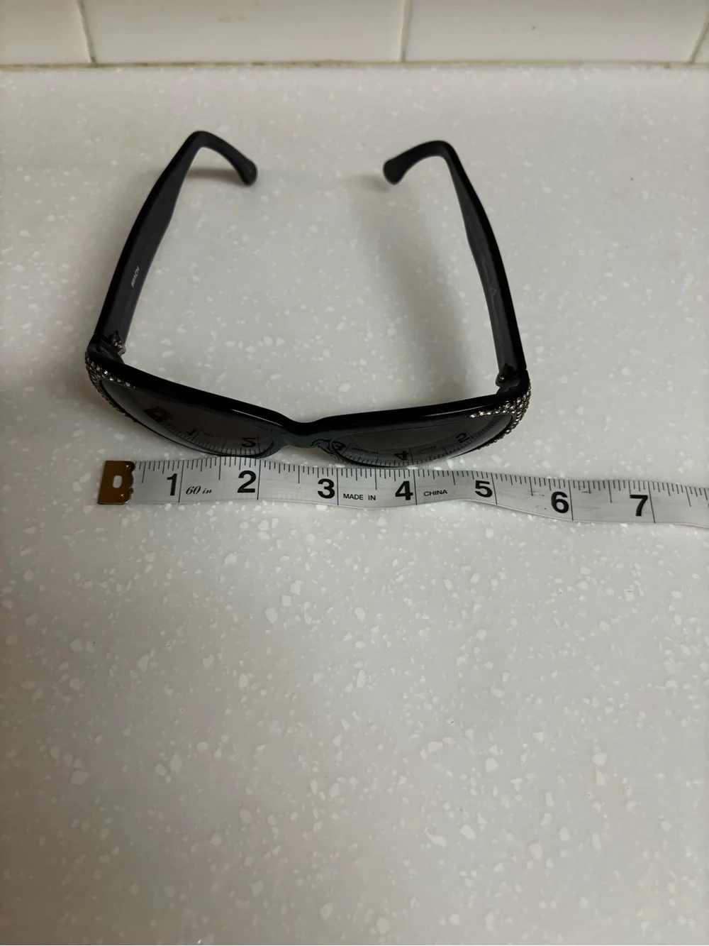 Francis Klein Eyeglasses Frames petite Made In France Swarovski Crystals Bluish